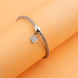 Magnetic Heart-Lock Bracelet