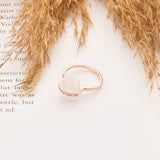 Raw Crystal Rose Gold Ring