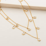 Double layered Polki necklace