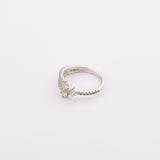 Asymmetrical Silver Ring