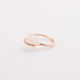 Raw Crystal Rose Gold Ring