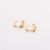 Emily Multi Coloured Hoop Earrings i 925 sterling silver i 18kt gold vermeil