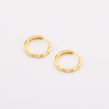 Mini Hoop Earrings i 925 sterling silver i 18kt gold vermeil