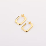 Signature Hoop earrings i 925 sterling silver i 18kt gold vermeil