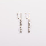 Tennis Sterling Silver Earring