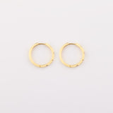 Mini Hoop Earrings i 925 sterling silver i 18kt gold vermeil