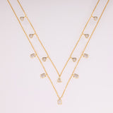 Double layered Polki necklace