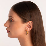 Signature Hoop earrings i 925 sterling silver i 18kt gold vermeil