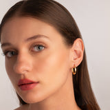 Mini Hoop Earrings i 925 sterling silver i 18kt gold vermeil