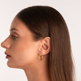 Mini Hoop Earrings i 925 sterling silver i 18kt gold vermeil