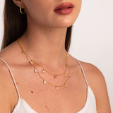 Double layered Polki necklace