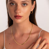 Snake Chain i 925 sterling silver i 18kt Gold vermeil