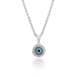 Silver Evil Eye Necklace