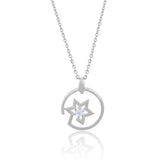 Silver Star Sphere Necklace