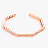Rose-Gold Sleek Hexagon Bracelet