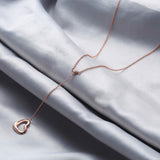 Rose Gold Sling Heart Necklace