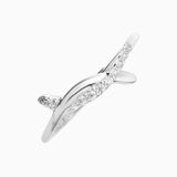 Silver Cross End Ring