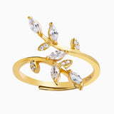 Golden Leaf Ring