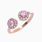 Rose Gold Forever Love Stone Ring