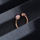 Rose Gold Forever Love Stone Ring