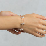 Rose-Gold Double Layered Pearl Bracelet