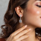 Sterling Silver Cubic Earrings