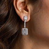 Sterling Silver Cubic Earrings