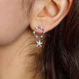 Sterling Silver Starfish Earrings