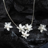 Silver Lotus Pearl Jewelry
