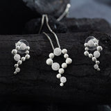 Silver Unforgettable Pearls Jewelry Set.