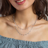 Silver Double Layered Queen’s Necklace