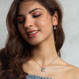 Sterling Silver Love Triangle Jewelry Set.