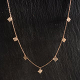 Rose Gold Charms Necklace