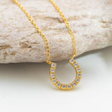 Golden HorseShoe Necklace