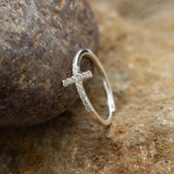 Silver Cross Ring