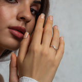 Silver Cross End Ring