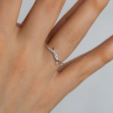 Silver Cross End Ring