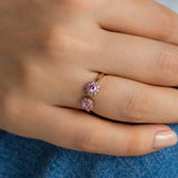 Rose Gold Forever Love Stone Ring