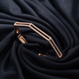 Rose-Gold Sleek Hexagon Bracelet