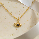 Golden Evil Eye Necklace