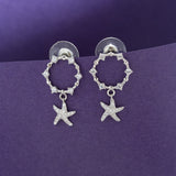 Sterling Silver Starfish Earrings