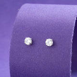 Sterling Silver Eternity Stud Earrings