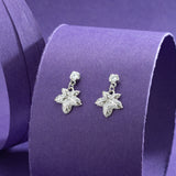 Sterling Silver Leaf Earrings