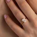 Golden King Solitaire Ring