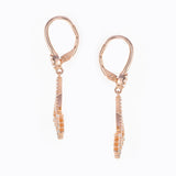 Rose Gold Upside-Down Tree Earrings