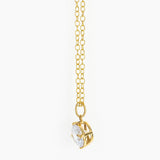 Golden Solitaire Necklace