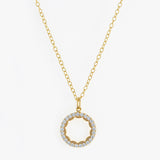 Golden Love Circle Necklace