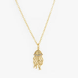 Golden Jellyfish Necklace