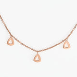 Rose Gold Pebble Necklace