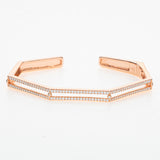 Rose-Gold Sleek Hexagon Bracelet